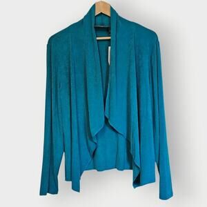 NWT Chico’s Traveler’s Collection Jacket – Size 2 – Resort-Ready Cozumel Blue